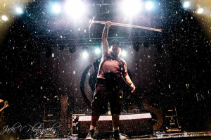 The infamous, World Famous, SQUEEGEE MAN from RIOT FEST 2014. Photo taken by Jacki Vitetta for New Noise Magazine.