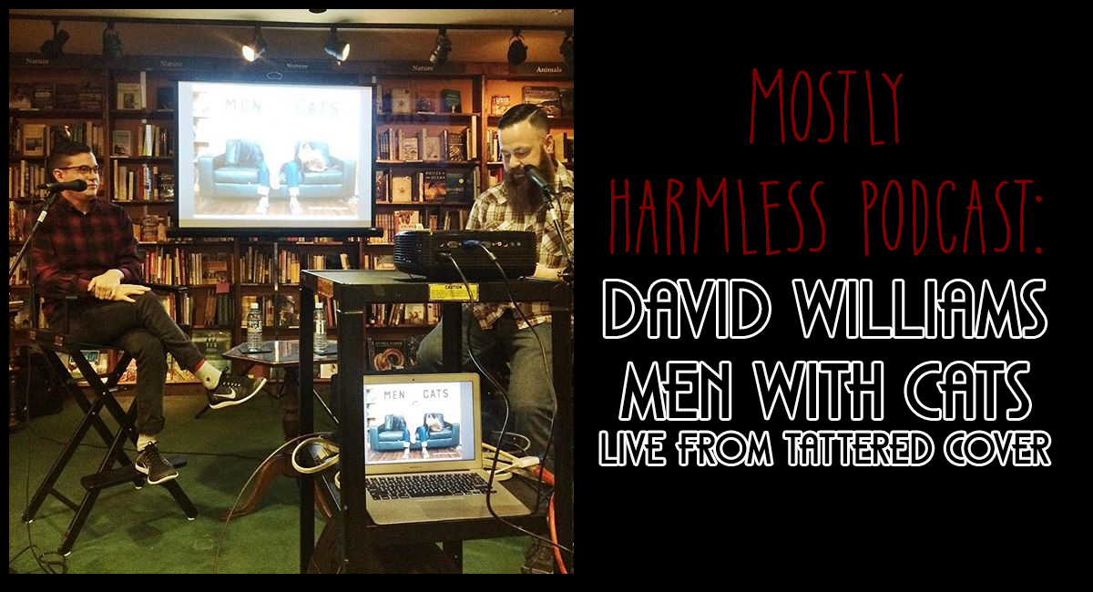 122 – David Williams, bestselling photographer of Men With Cats! Live from Tattered Cover